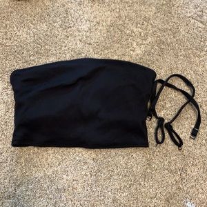 Aerie Ribbed Longline Bandeau Bikini Top